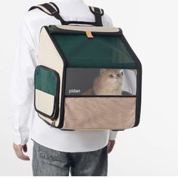 Expandable Cat Backpack Cat Carrier Large Pet Carriers Backpack Bag for Cats Bags Litter Box Include