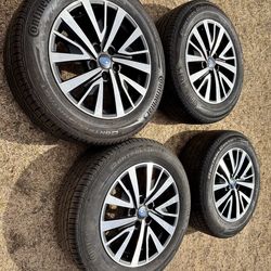 Subaru 17” wheels 5x114.3 Continental 225 60 17 tires