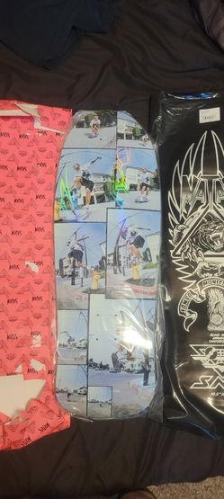 Natas Kaupas Blind Bag Santa Cruz Skateboard Deck PHOTO W/ CUSTOM PRISMATIC SMA