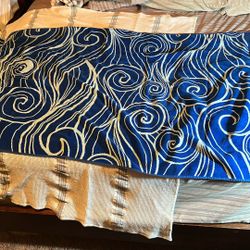 Blue Wave Blanket Towel Xxl