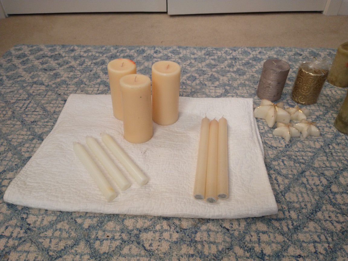 Group of holiday candles