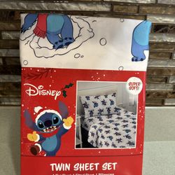 Brand New Disney Lilo And Stitch Twin Sheet Set