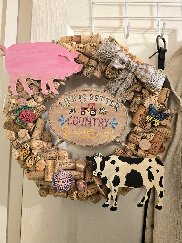 Life Is Better In The Country Wreathe