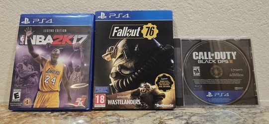 Playstation 4 games (3) with cases $20