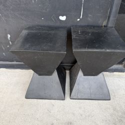2 Black End Table 