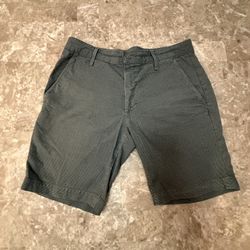 AG Jeans Adriano Goldschmied The Wanderer Shorts 31R green gray slim trouser 