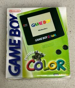 Gameboy color kiwi green CIB