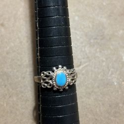 Turquoise Ring- 925 Sterling Silver Ring