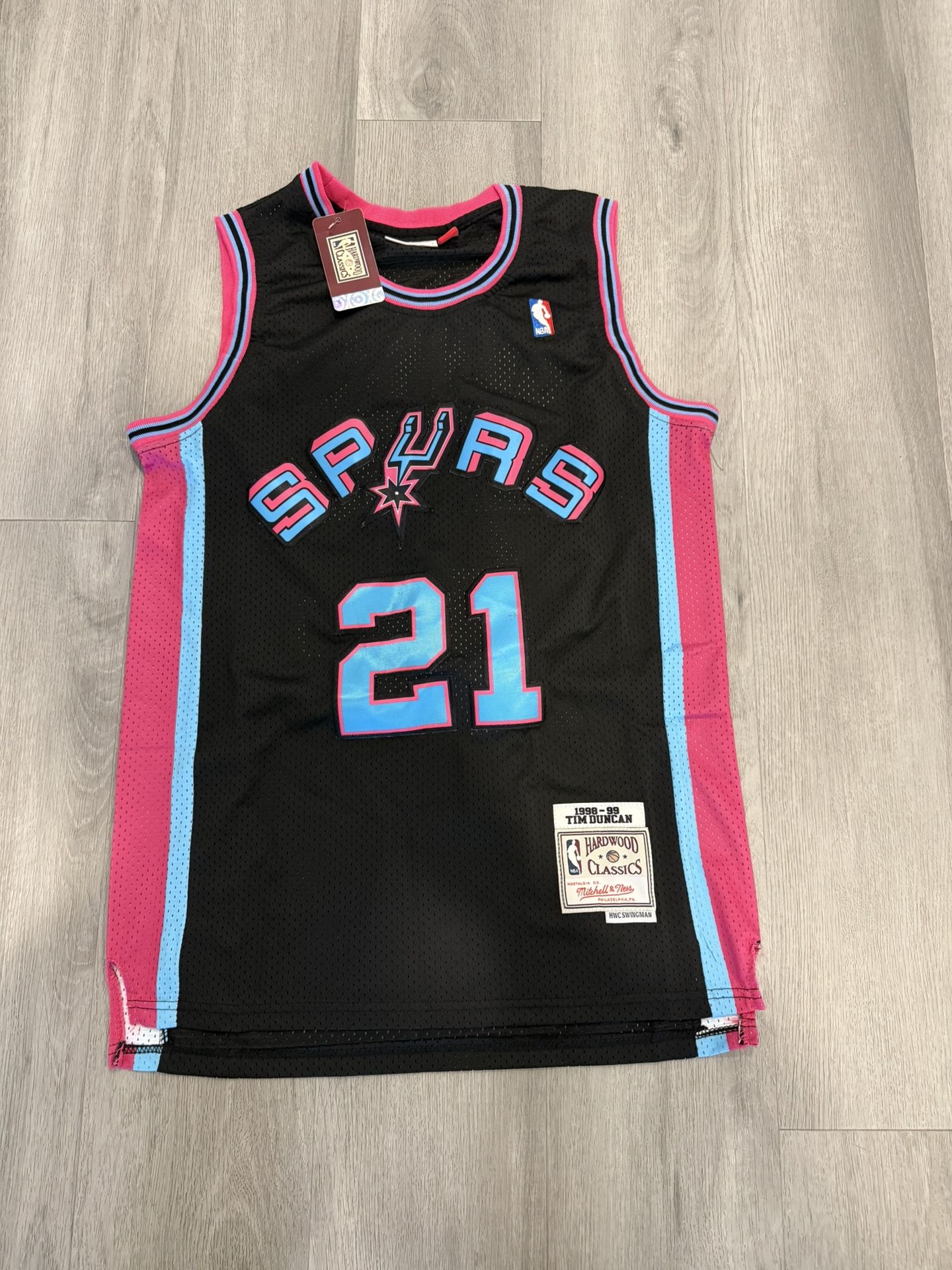 Tim Duncan Spurs Jersey Size Large