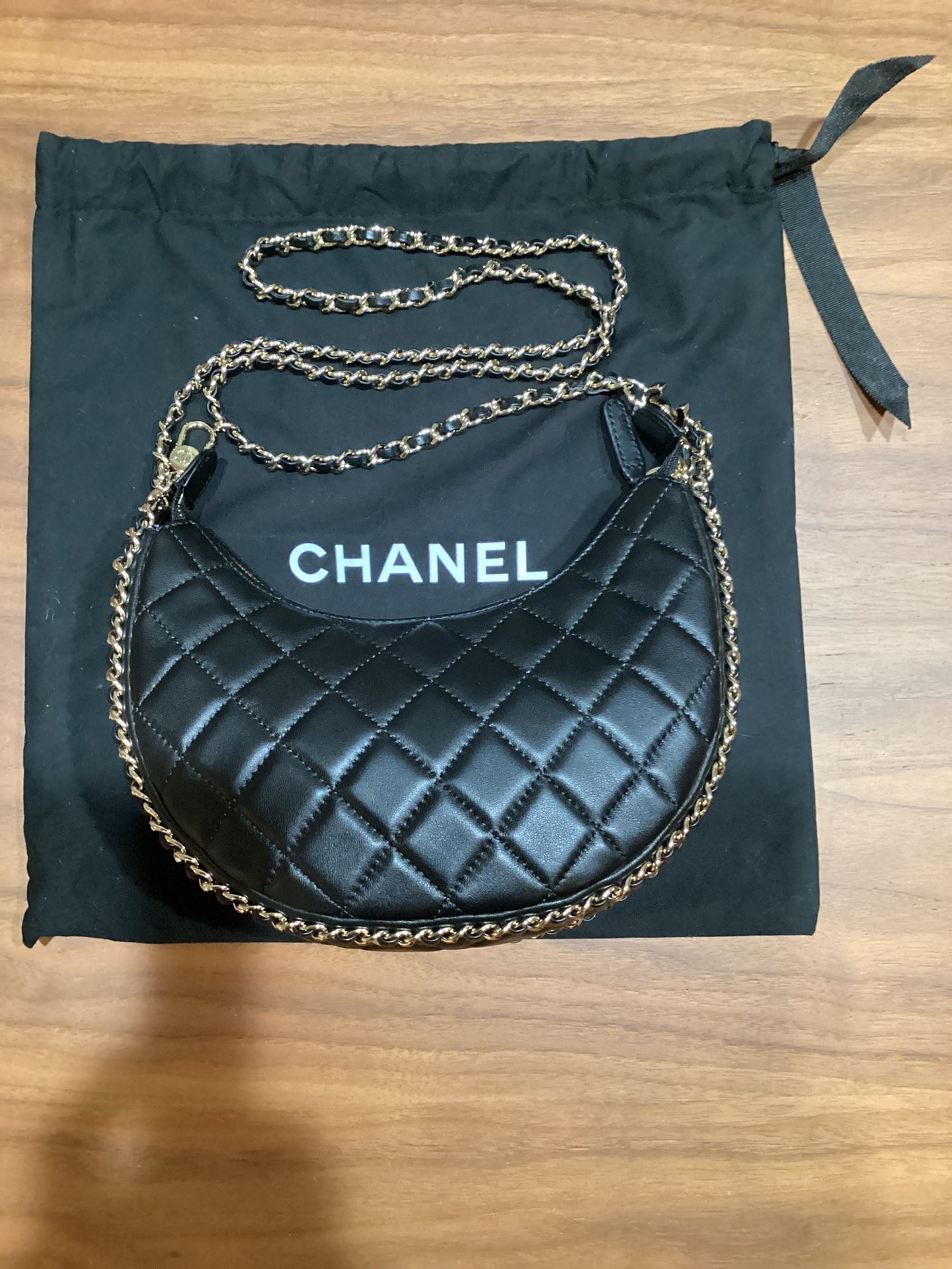 Chanel Chain Around Hook Hobo – Quilted Lambskin Leather