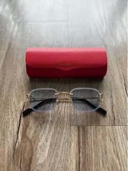 🌊 Blue / Gold Cartier Glasses