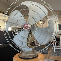 Vintage GE 16” Vortalex Oscillating Desk Fan – Works Great!!