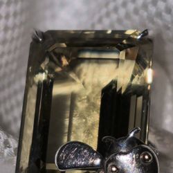 Authentic Tiffany & Co. Love Bugs Citrine Ring (18k Gold/925 Silver)