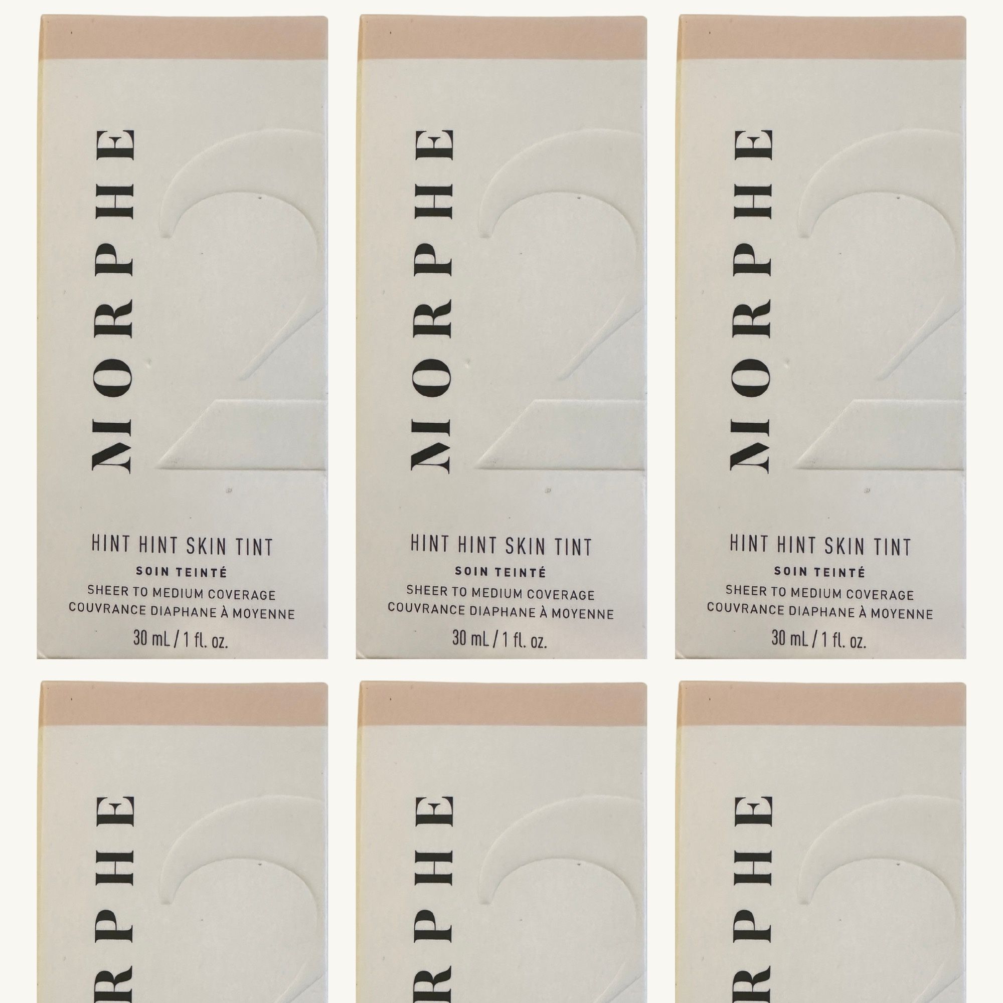 8 Pieces Of MORPHE HINT HINT SKIN TINT - HINT OF IVORY
