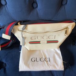 Unisex Belt Bag ( White/ Black)