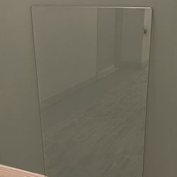 Heavy (approx 40-50 lbs.), Mid-Size (41.5" x 21.5") RECTANGULAR GLASS TABLETOP - posted price is firm. 