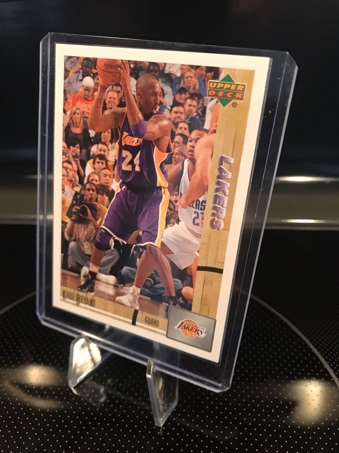 Upper Deck Kobe Bryant NBA Basketball Card Authentic Lakers Black Mamba Jersey 8 Collectible RARE $79 OBO