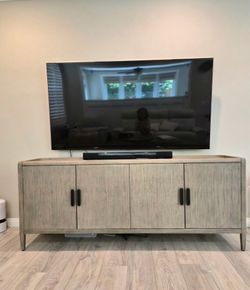 Premium Organic Modern Gallery-Top Media Console / Sideboard (76")
