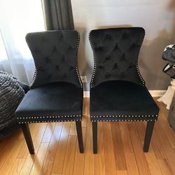 Black Studded Chairs