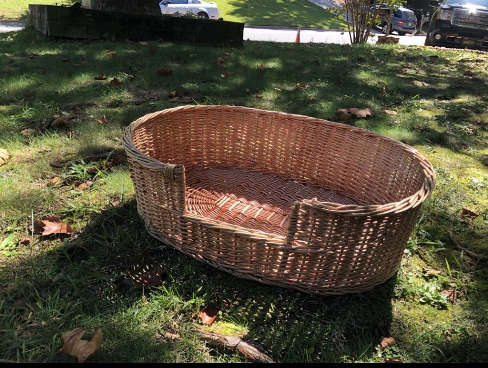 Wicker Dog Bed large