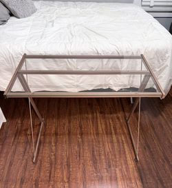 Rose gold Glass desk