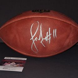 🔥 Larry Fitzgerald Autographed Football JSA COA🔥