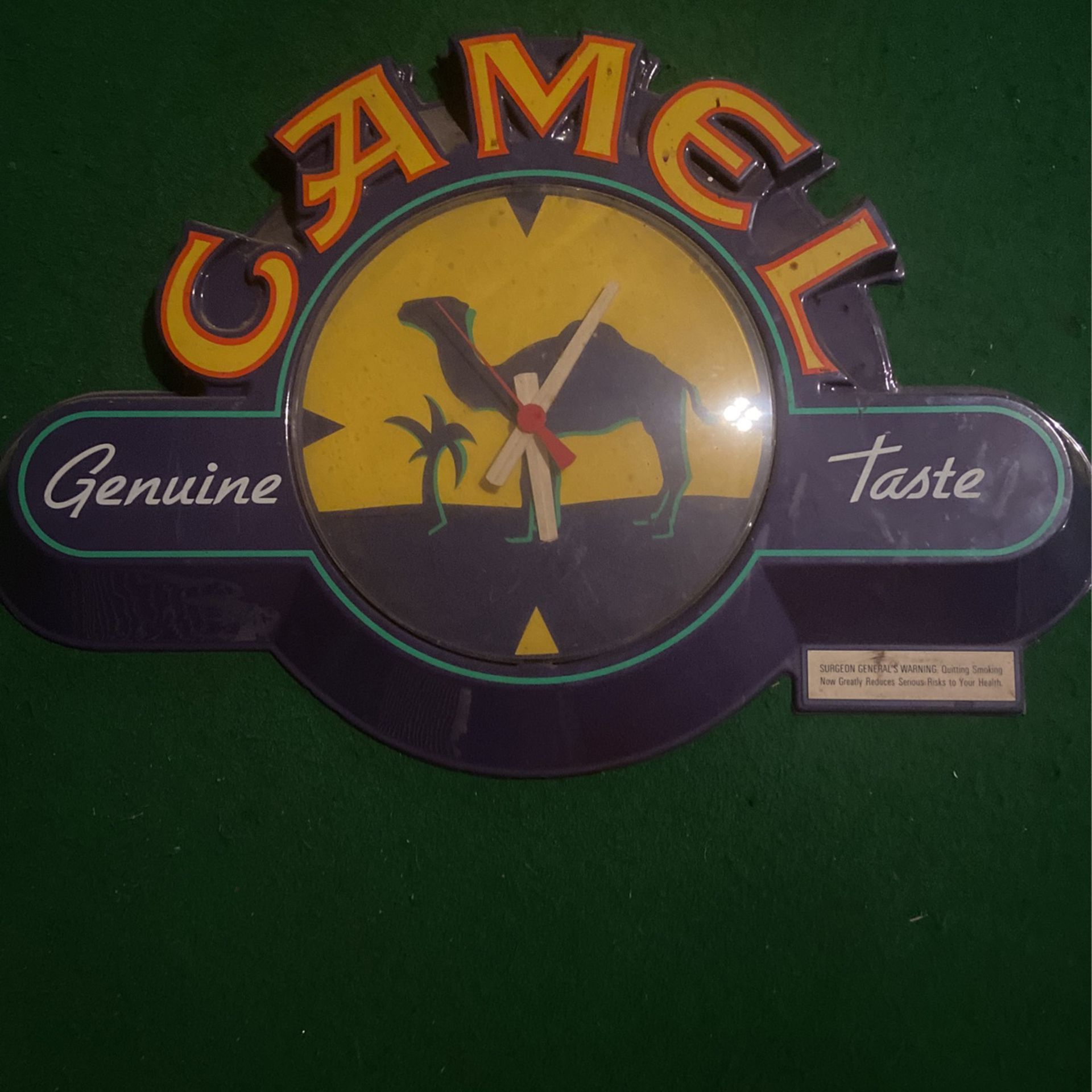 Vintage Camel Bar Clock