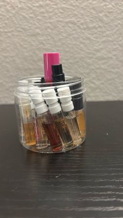 Kali Prada Valentino commodity milk glossier for you, Prada candy Annika dolce Gabbana, Mark Jacobs Daisy, clean reserve skin sense and Joe Malone Kal