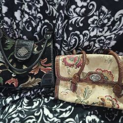 🌺 Vintage Floral Purses – Set of 2 🌺