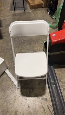 Outdoor 10 Pack White Plastic Folding Chair