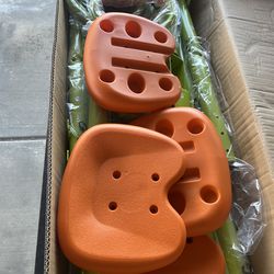 Kids Teeter Totter Home 4 Seats Swivel Seesaw Heavy-Duty 360-Degree Outdoor Play Child Green