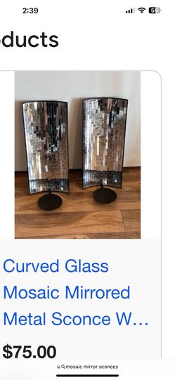 Mosaic Mirror Large Sconcy Wall Decor