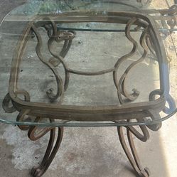 2 Glass Top Tables