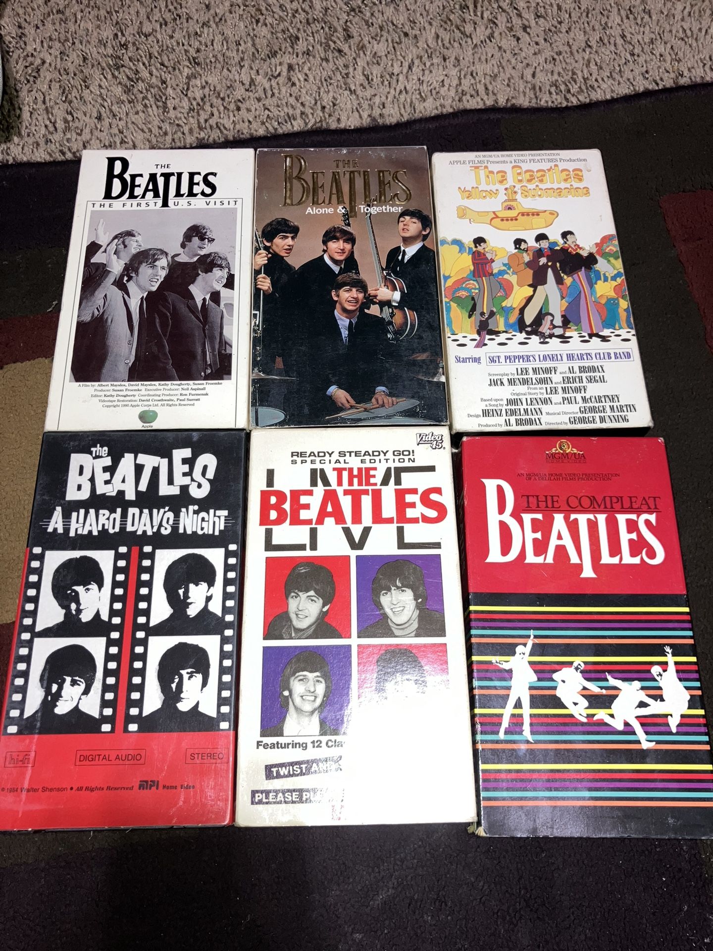 The Beatles VHS Tapes