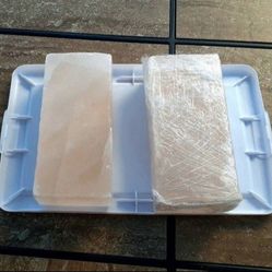 Himalayan Pink Salt Blocks (2) 2x4x8 Size Culinary Grade