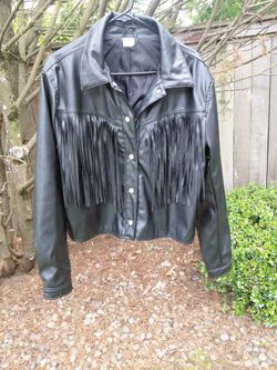 XXL No Boundaries Pleather Black Jacet  New