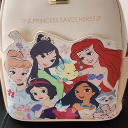 Loungefly Disney Chibi Princess & Friends Mini Backpack  Box Lunch Exclusive New