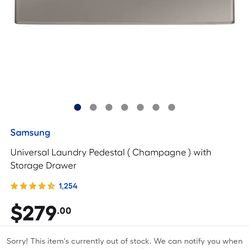 Samsung Washer and Dryer pedestals