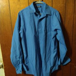 Blue Button Up Dress Shirt Medium
