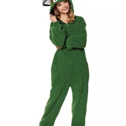 Adult L/XL Oscar The Grouch Halloween Costume 