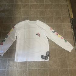 Rainbow long sleeve chrome hearts