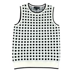 Ann Taylor checked sweater tank top