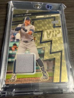 2025 Panini National Convention VIP Gold 1/1 Game Used Patch Aaron Judge *Invest