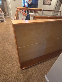 Maple wood twin size bed with trundle