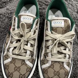 Gucci Women’s GG Tennis Sneaker Beige Size 10.5/40+