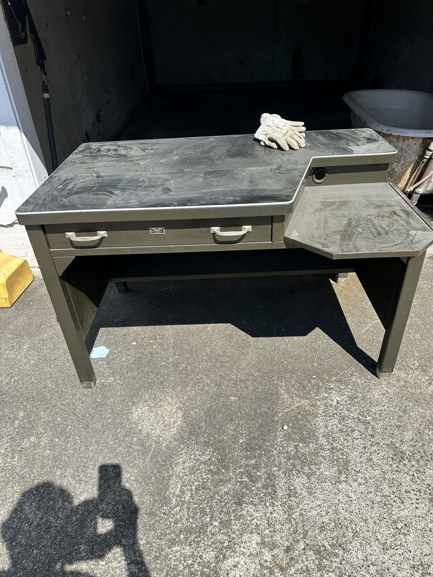 Vintage Metal Desk