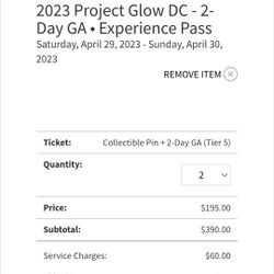 2 Project Glow Tickets DJ Tiesto 