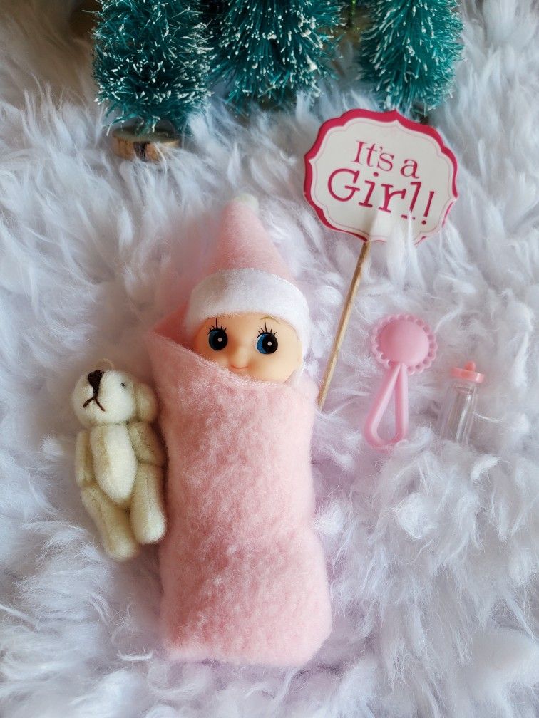 Not The Elf On The Shelf/ Baby Elf/ Red Elf/ Pink Elf