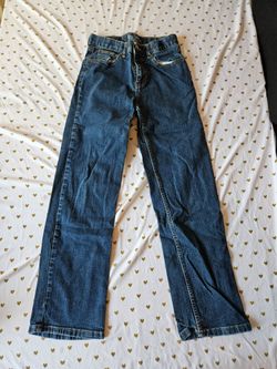 Wonder Nation straight-leg denim jeans size 14 youth
