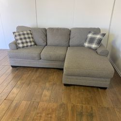 Gray 2-Piece Sectional Couch Sofa *Free Delivery*